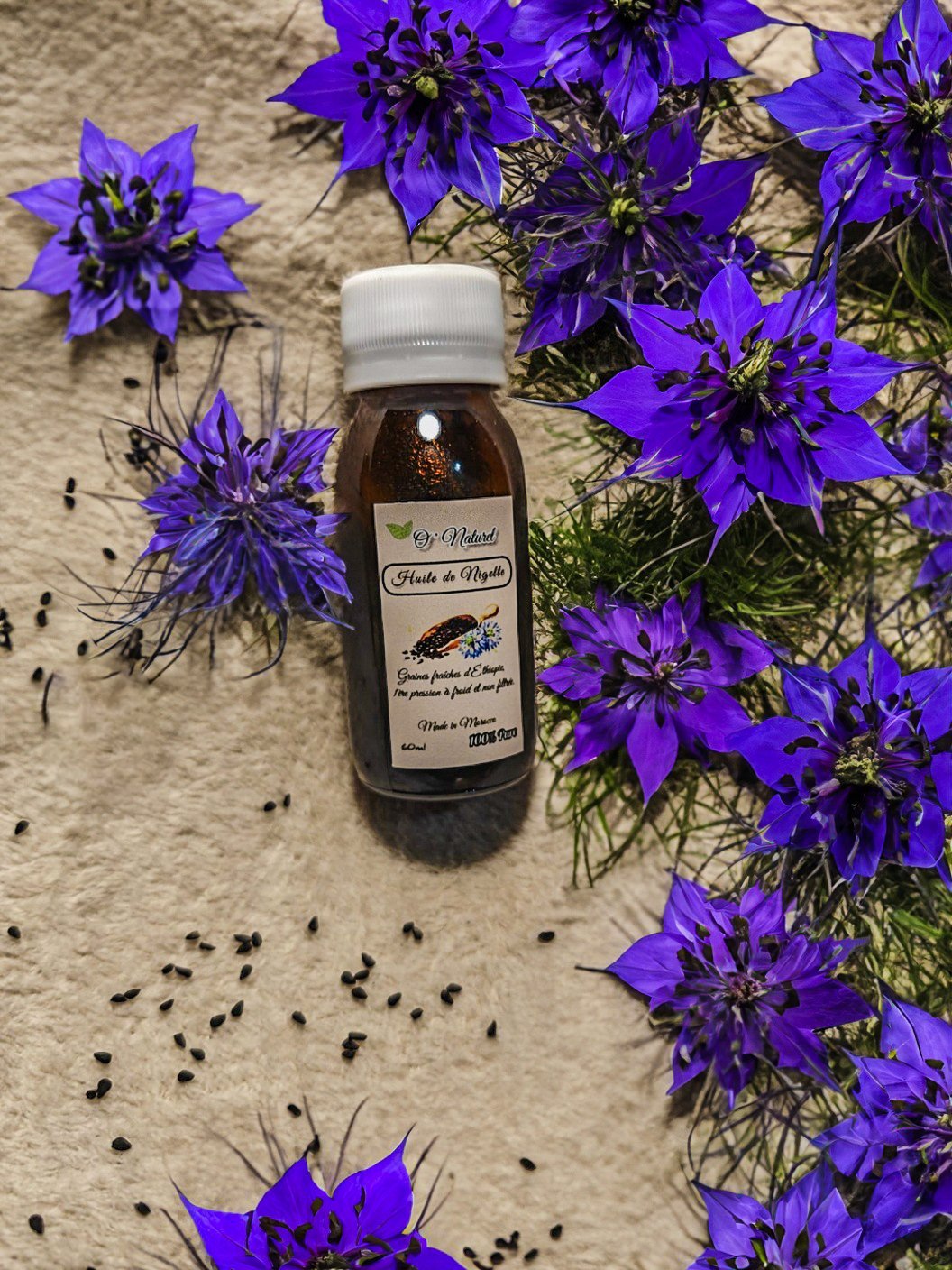 Huile de Nigelle 100% Pur, Fraiche et non filtrée 60ml – Image 2